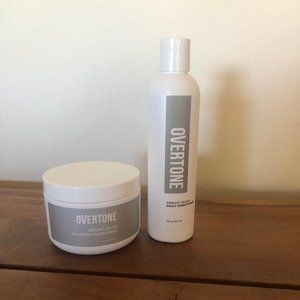 NEW Overtone Vibrant Silver coloring conditioner and daily conditioner